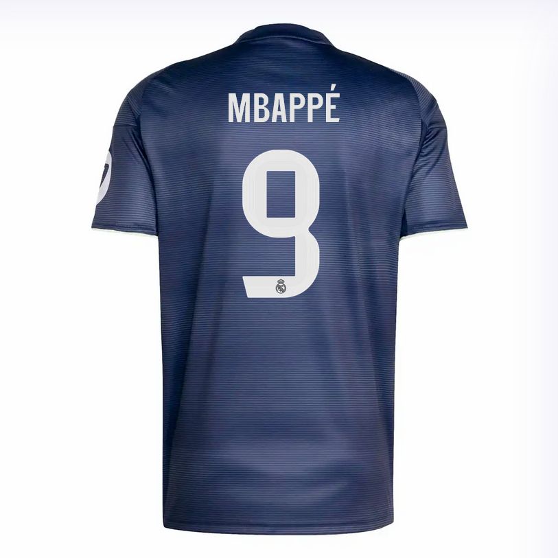 Kylian Mbappé #9 Real Madrid CF 25/26 Away Navy Jersey