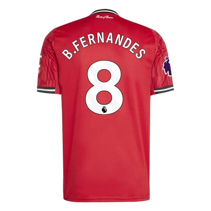 Bruno Fernandes Manchester United FC 25/26 Home Red Jersey