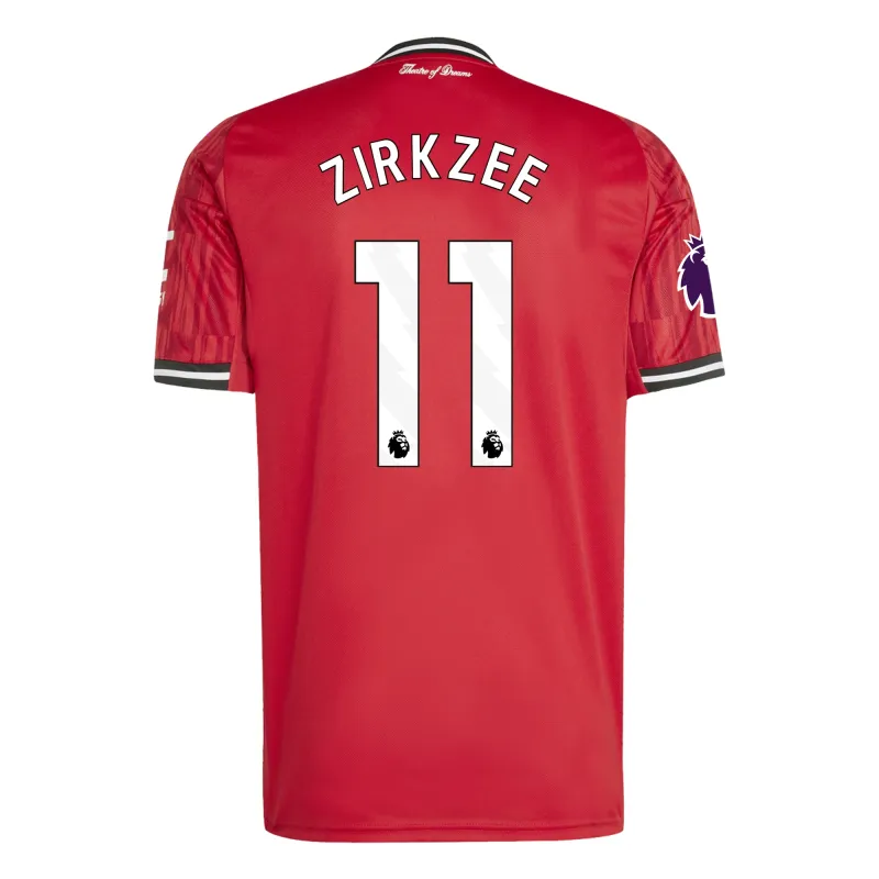 Joshua Zirkzee Manchester United FC 25/26 Home Red Jersey