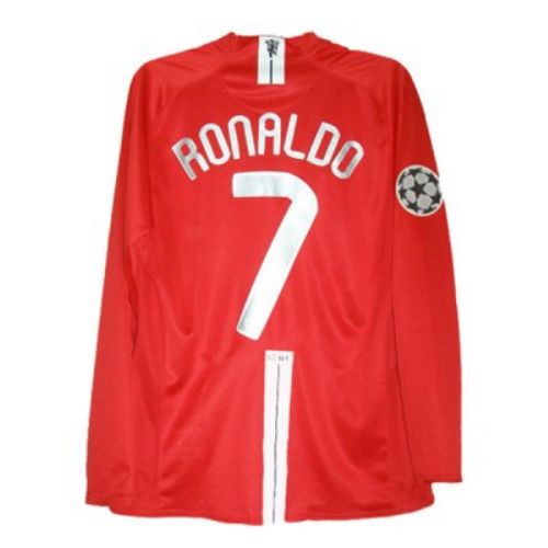 Manchester United Home 2007/08 UCL FINAL Long Sleeve RONALDO #7 Shirt