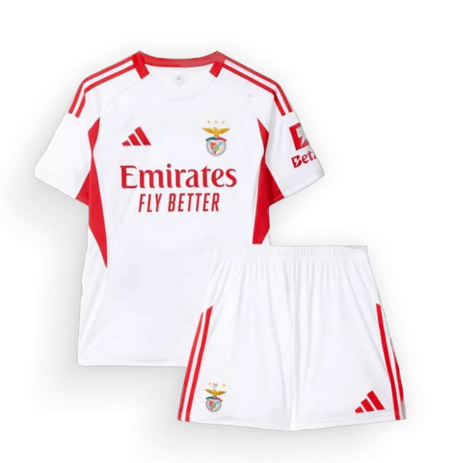 Benfica 25/26 Third White Kids Kit