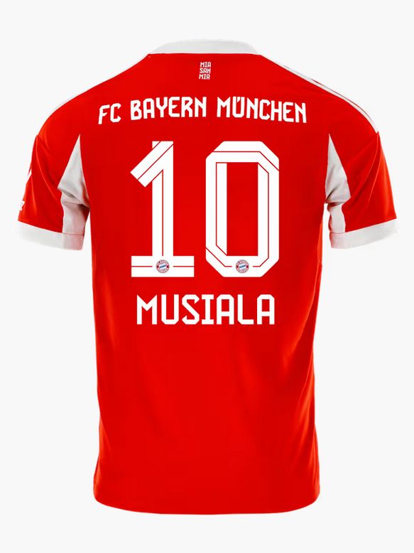 Jamal Musiala FC Bayern Munich 25/26 Home Soccer Jersey