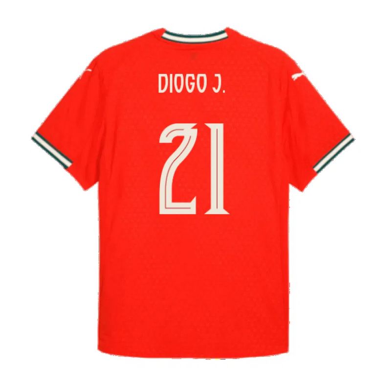 Diogo Jota Portugal Home Soccer Jersey 2025