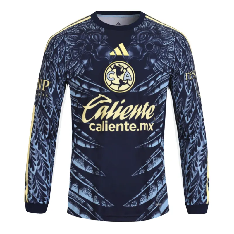 Club América 25/26 Away Blue Jersey Long Sleeve