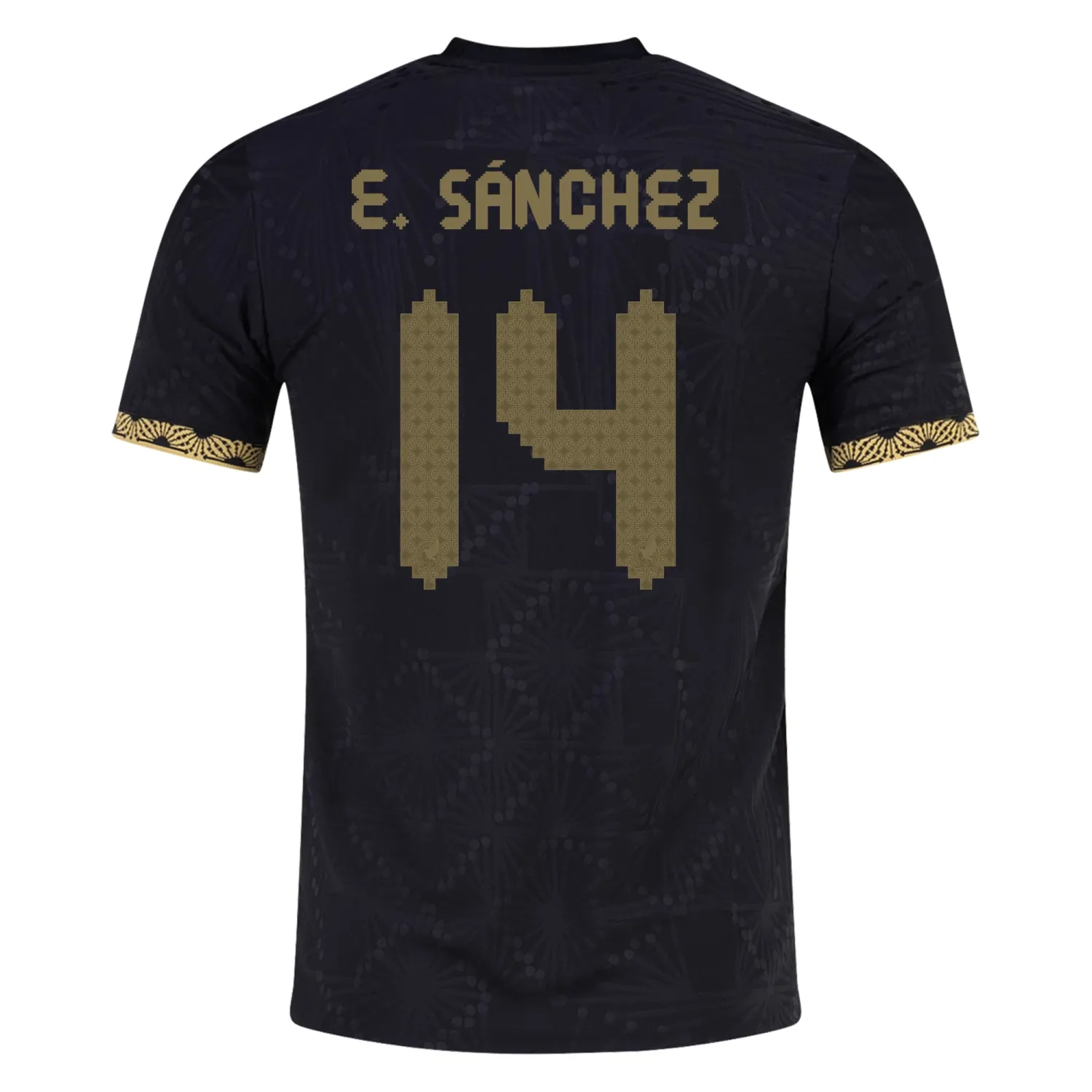 Érick Sánchez Mexico Gold Cup 2025 Black & Gold Stadium Jersey