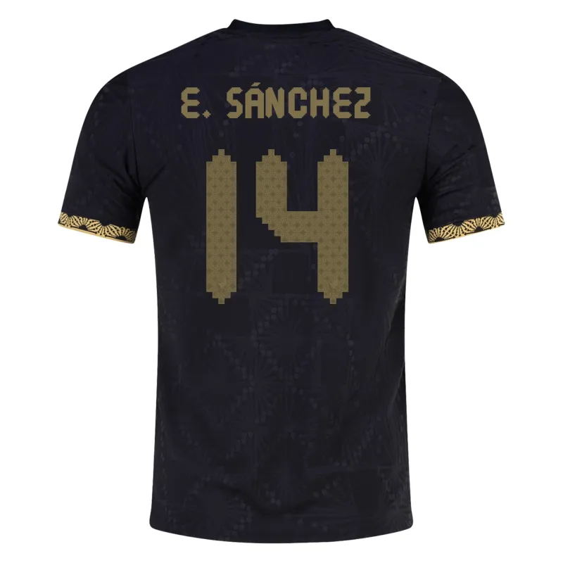 Érick Sánchez Mexico Gold Cup 2025 Black & Gold Stadium Jersey