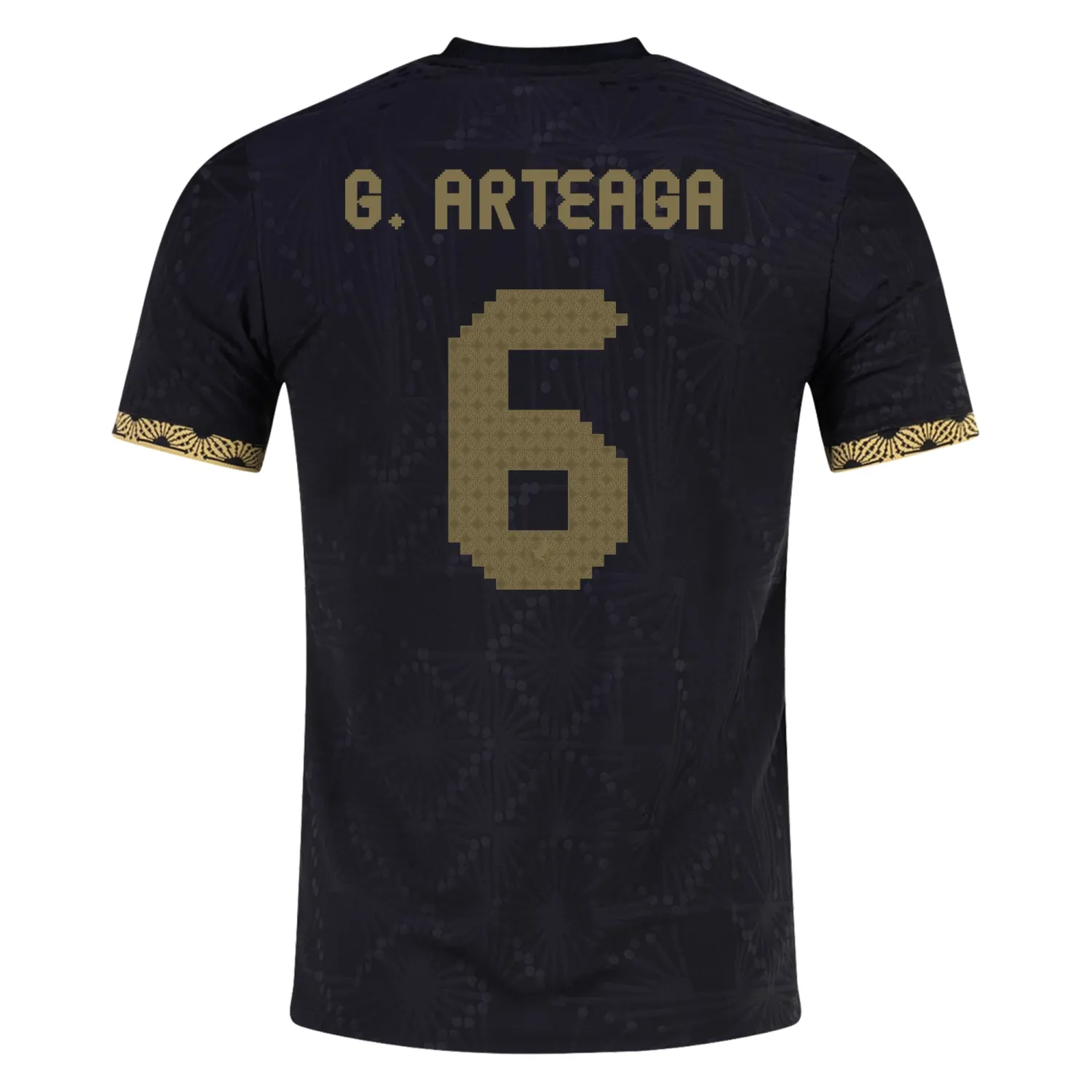 Gerardo Arteaga Mexico Gold Cup 2025 Black & Gold Stadium Jersey