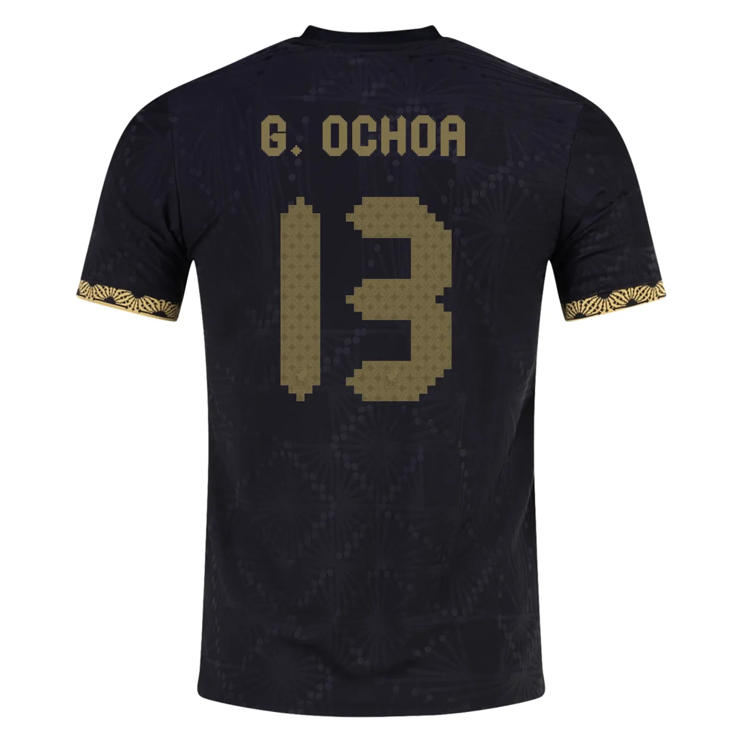 Guillermo Ochoa Mexico Gold Cup 2025 Black & Gold Stadium Jersey