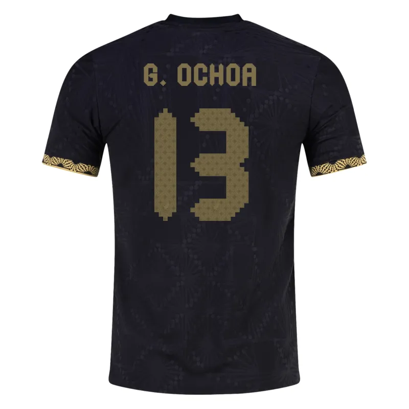 Guillermo Ochoa Mexico Gold Cup 2025 Black & Gold Stadium Jersey