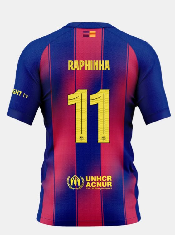 Raphinha FC Barcelona 25/26 Home Jersey