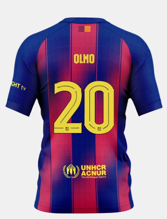 Dani Olmo FC Barcelona 25/26 Home Jersey
