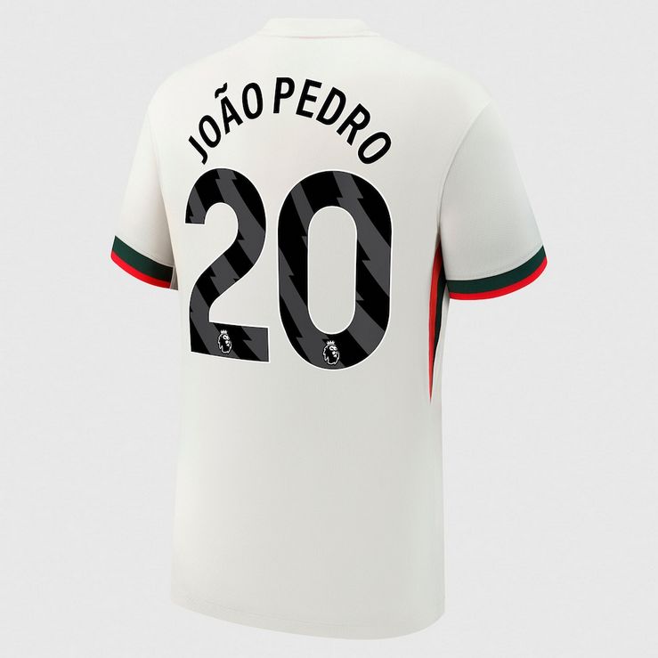 João Pedro Chelsea F.C. 25/26 Away White Jersey