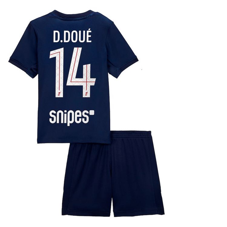 Désiré Doué PSG 25/26 Home Kids Kit