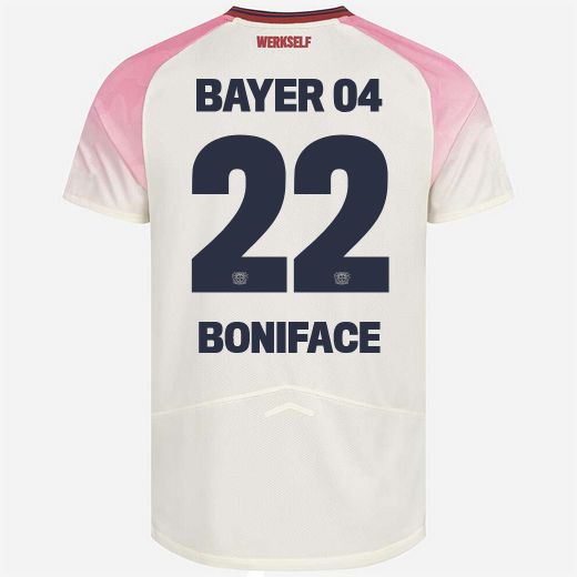 Boniface Bayer 04 Leverkusen 25/26 Away Soccer Jersey
