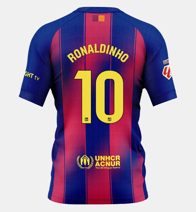 Ronaldinho #10 FC Barcelona 25/26 Home Jersey