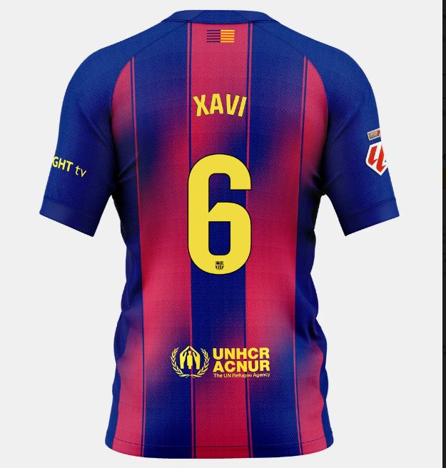 Xavi #6 FC Barcelona 25/26 Home Jersey