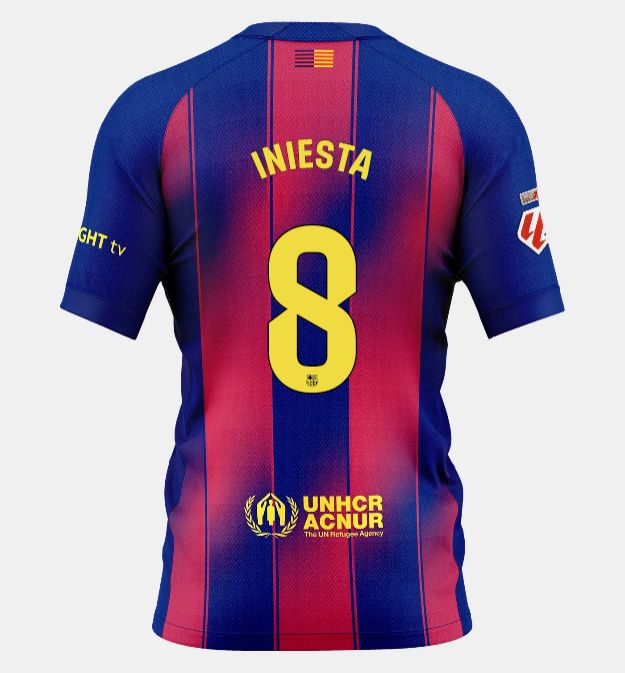 Iniesta #8 FC Barcelona 25/26 Home Jersey