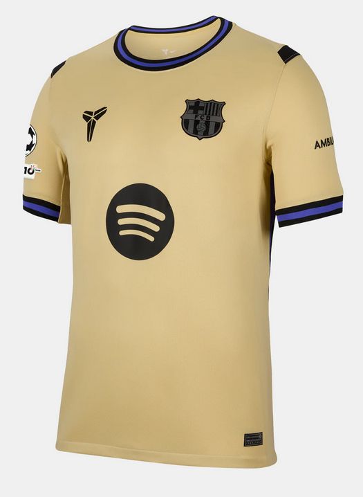FC Barcelona 25/26 Away Gold Soccer Jersey