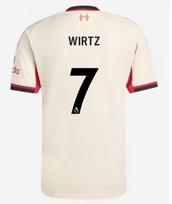 リヴァプール(Away25-26) WIRTZ Florian Wirtz Liverpool 25/26 Long Sleeve Authentic Away
