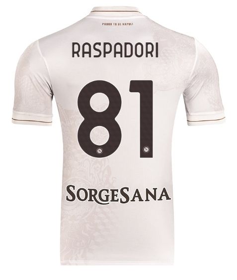 Giacomo Raspadori SSC Napoli 25/26 Away Soccer Jersey