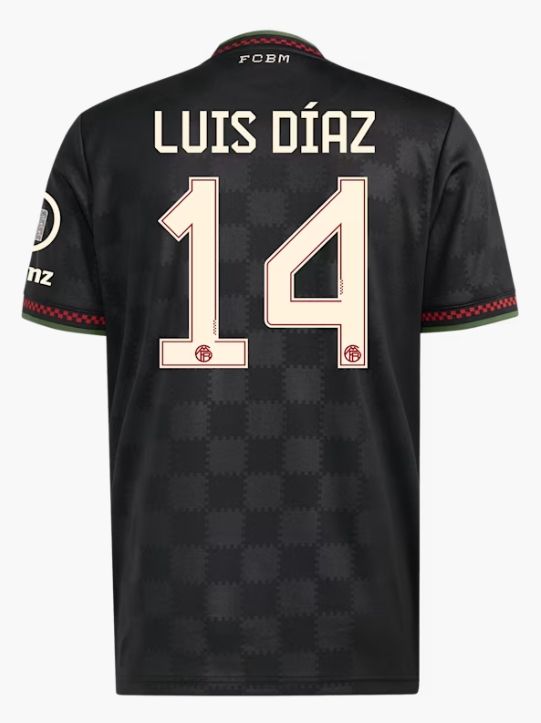 Luis Diaz FC Bayern Munich 25/26 Third Soccer Jersey