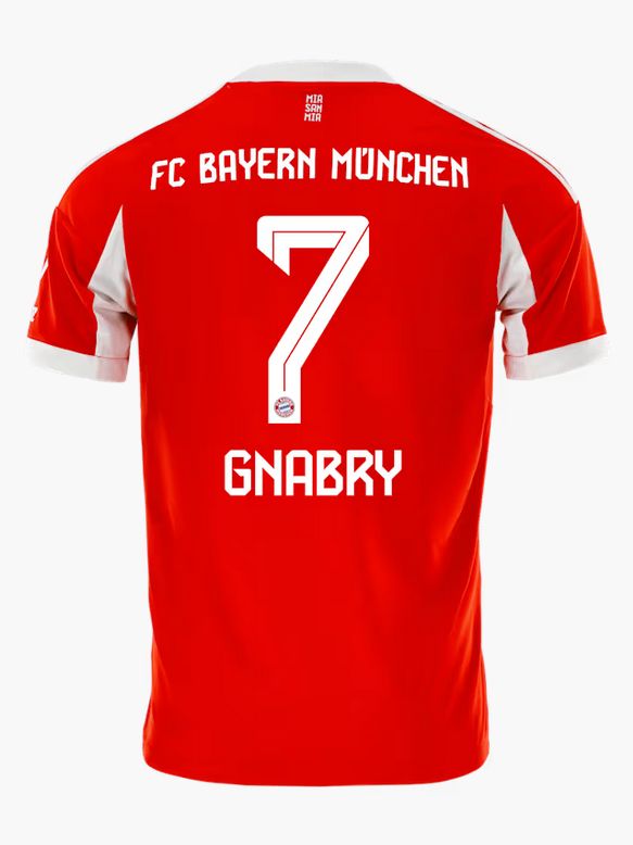 Serge Gnabry FC Bayern Munich 25/26 Home Soccer Jersey