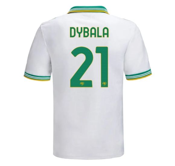 Paulo Dybala #21 AS Roma 25/26 Third White Soccer Jersey