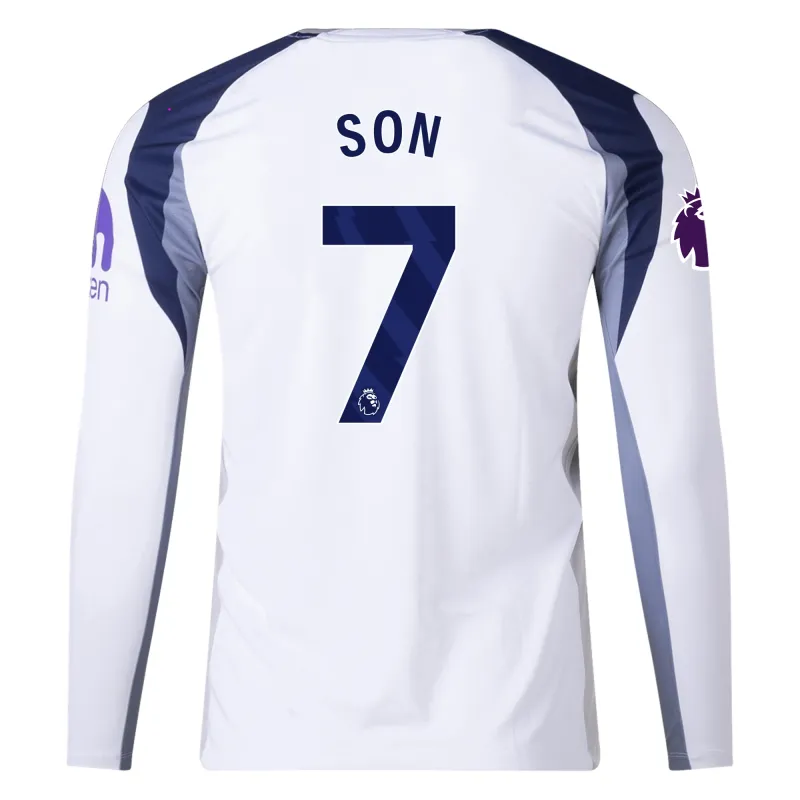 Heung Min Son Tottenham Hotspur FC 25/26 Long Sleeve Home Soccer Jersey