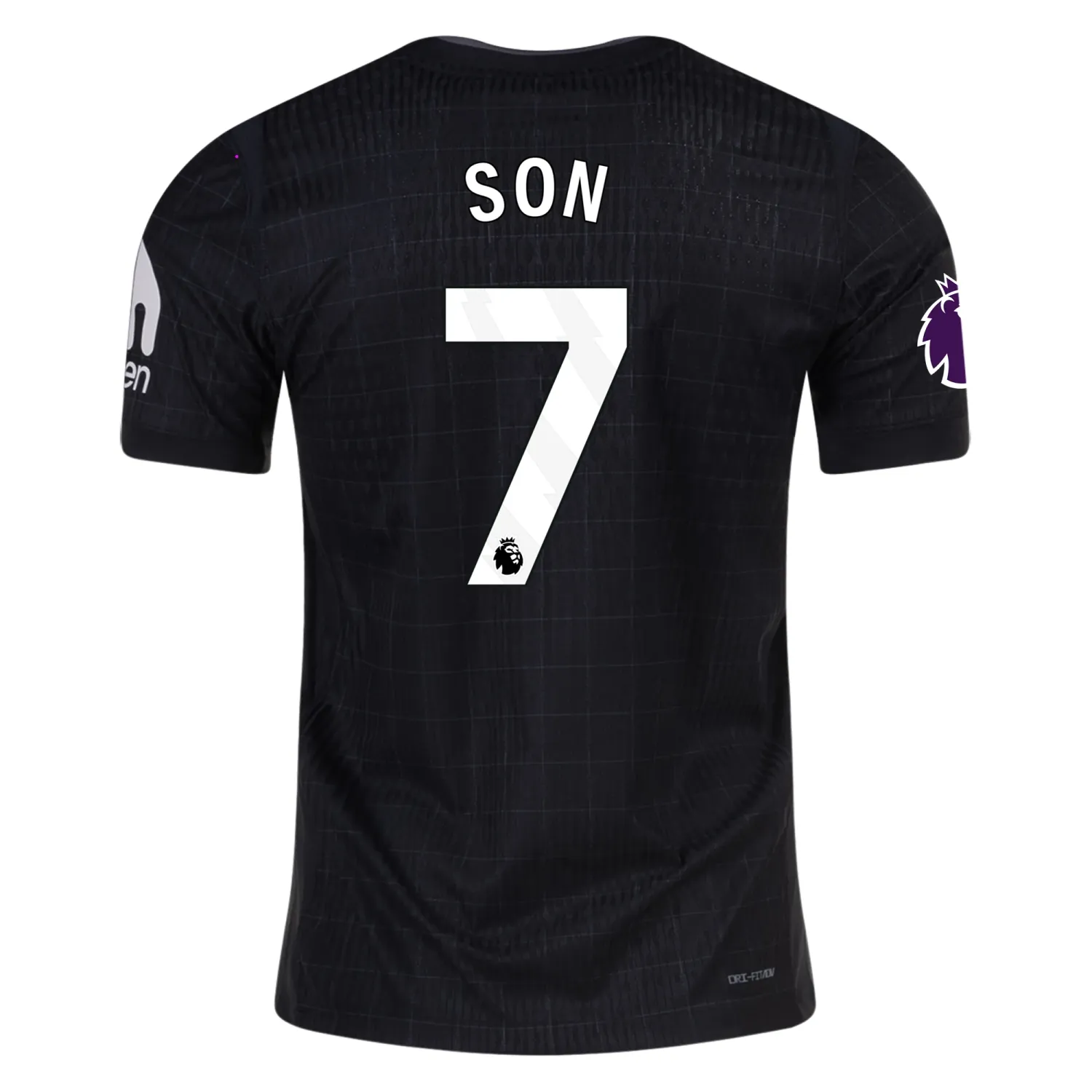 Heung Min Son Tottenham Hotspur FC 25/26 Away Black Soccer StadiuM Match Jersey