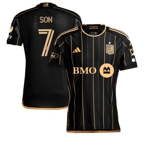 Heung Min Son LAFC 25/26 Home Black Soccer Jersey