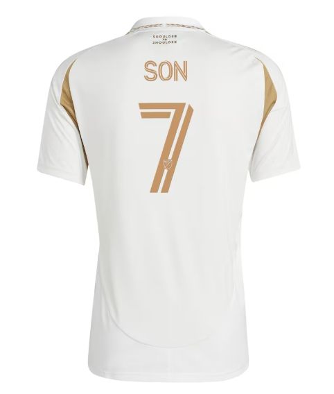 Heung Min Son LAFC 25/26 Away White Soccer Jersey