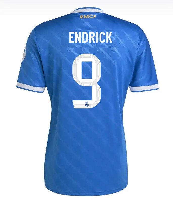 Endrick #9 Real Madrid CF 25/26 Third Blue Jersey