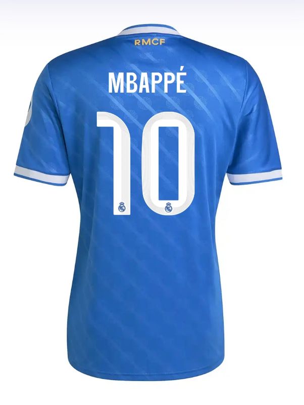 Kylian Mbappe Real Madrid CF 25/26 Third Blue Jersey
