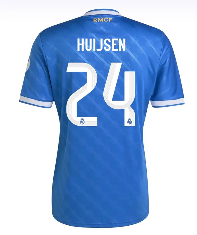 Dean Huijsen Real Madrid CF 25/26 Third Blue Jersey