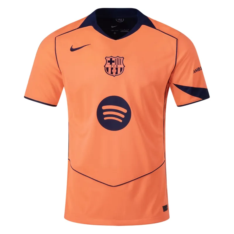 FC Barcelona 25/26 Third Orange Soccer Jersey