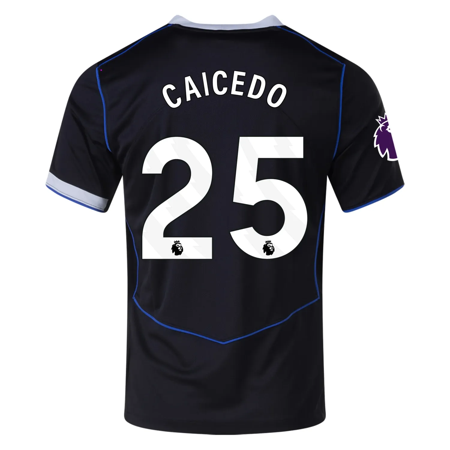 Moises Caicedo Chelsea F.C. 25/26 Third Black Jersey