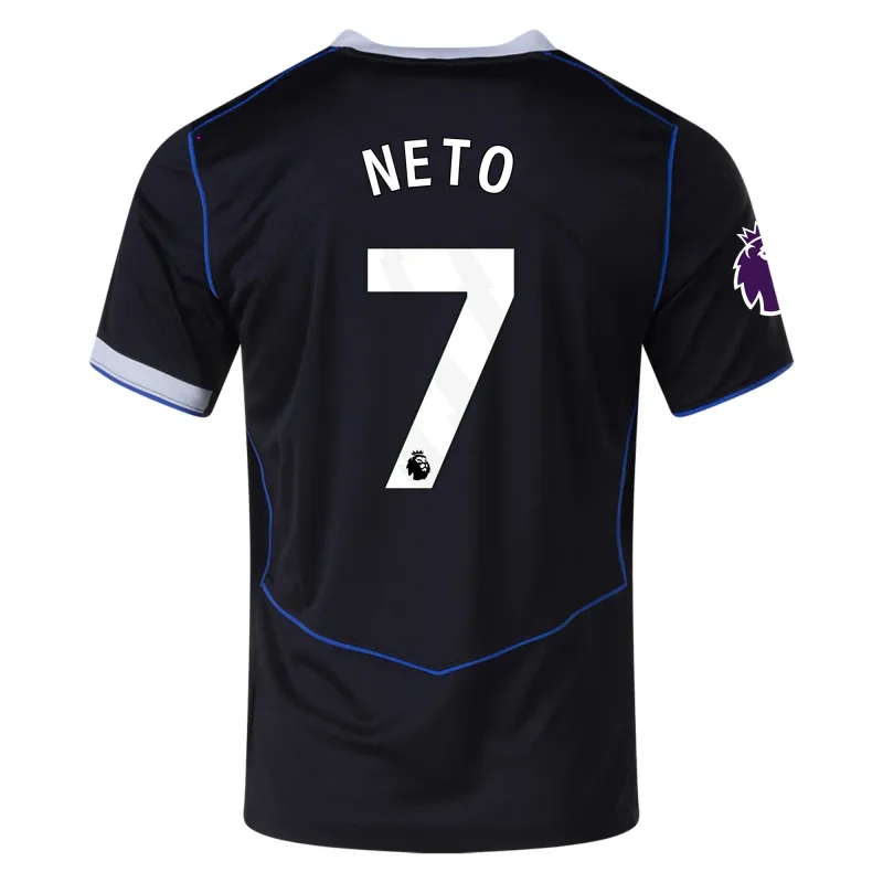 Pedro Neto Chelsea F.C. 25/26 Third Black Jersey