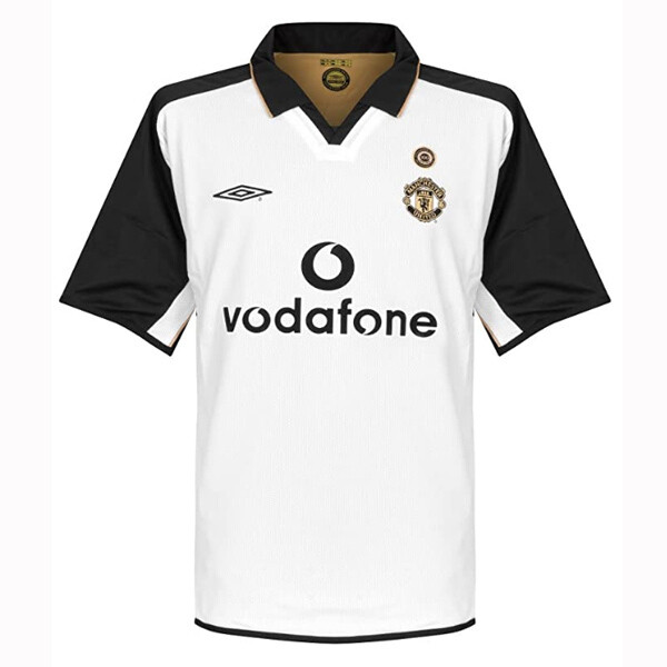 Manchester United Centenary Away White Jersey 2001-02 (Replica)