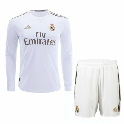 Adidas Real Madrid Official Home Soccer Long Sleeve Jersey Adult ...