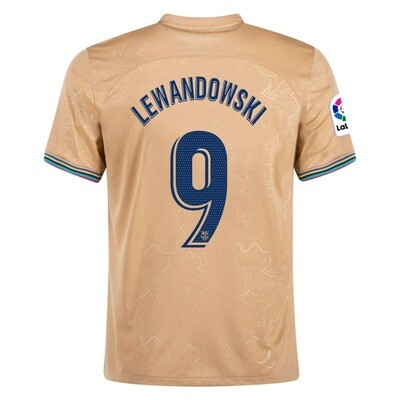 Barcelona Away Jersey Shirt 22-23 Lewandowski 9