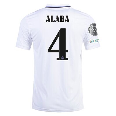 Real Madrid Home UCL Jersey 22-23 (Alaba 4)