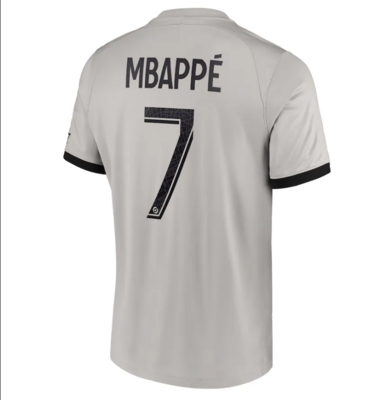PSG Away Soccer Jersey 22-23 Mbappé 7