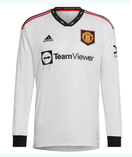 Man United Away Soccer Jersey 22-23 Long Sleeve