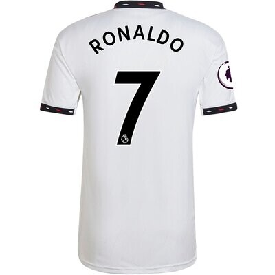 Man United Away White Soccer Jersey 22-23 Ronaldo 7
