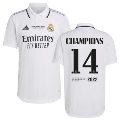 Real Madrid UCL FINAL Jersey Shirt 2022