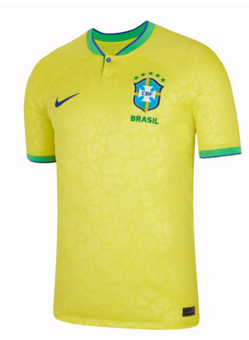 Brazil Home Soccer Jersey 2022