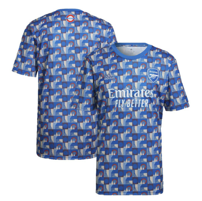 Arsenal Pre Match Jersey Blue 22-23