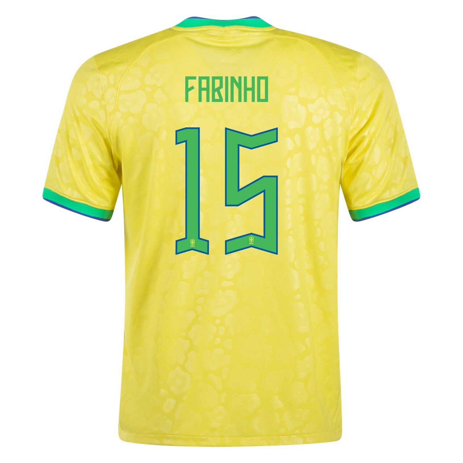 Fabinho Brazil World Cup Home Soccer Jersey 2022