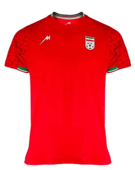 Iran World Cup Away Red Soccer Jersey 2022