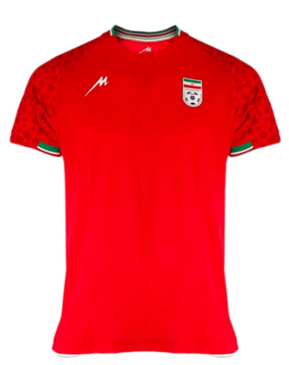 Iran World Cup Away Red Soccer Jersey 2022